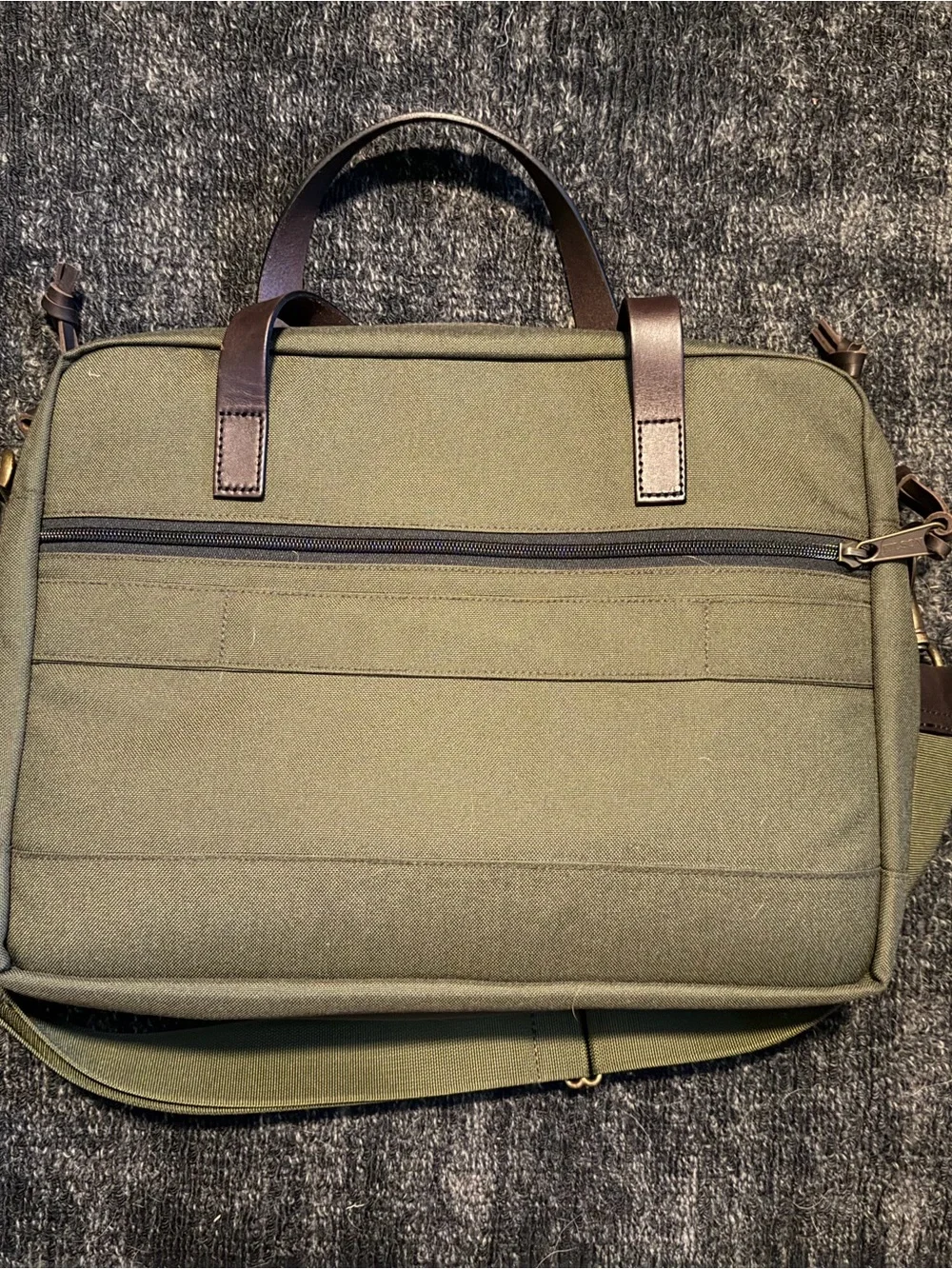 Filson Dryden Briefcase Otter Green 1000D Nylon Laptop Bag